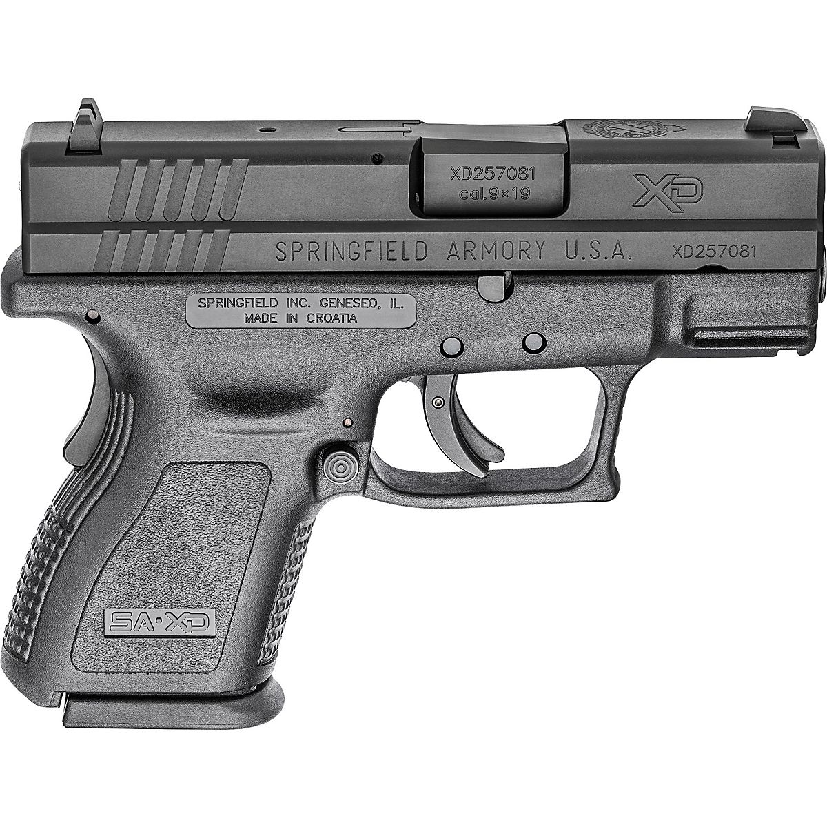 Springfield Armory 9mm XD Semiautomatic Pistol Academy