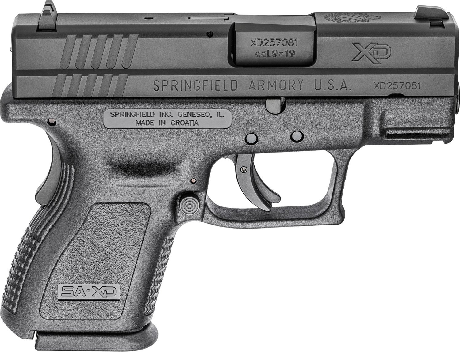 Springfield Armory 9mm XD Sub Compact Semiautomatic Pistol Academy