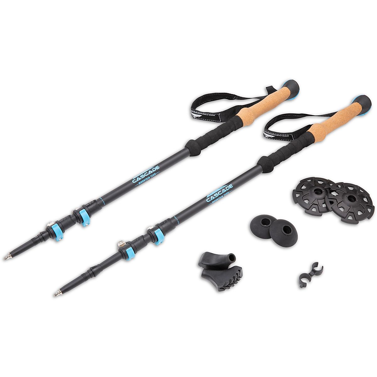 Cascade Mountain Tech Carbon Fiber Quick-Lock Trekking Poles