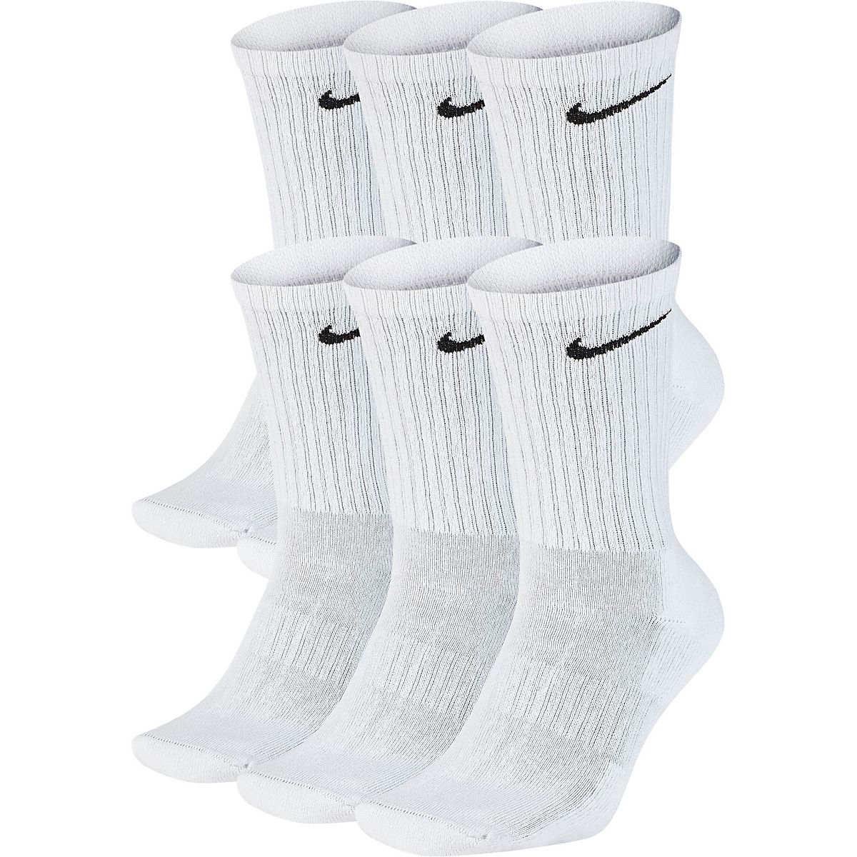 Nike Youth DriFIT Everyday Cushion Crew Socks 6Pack Academy