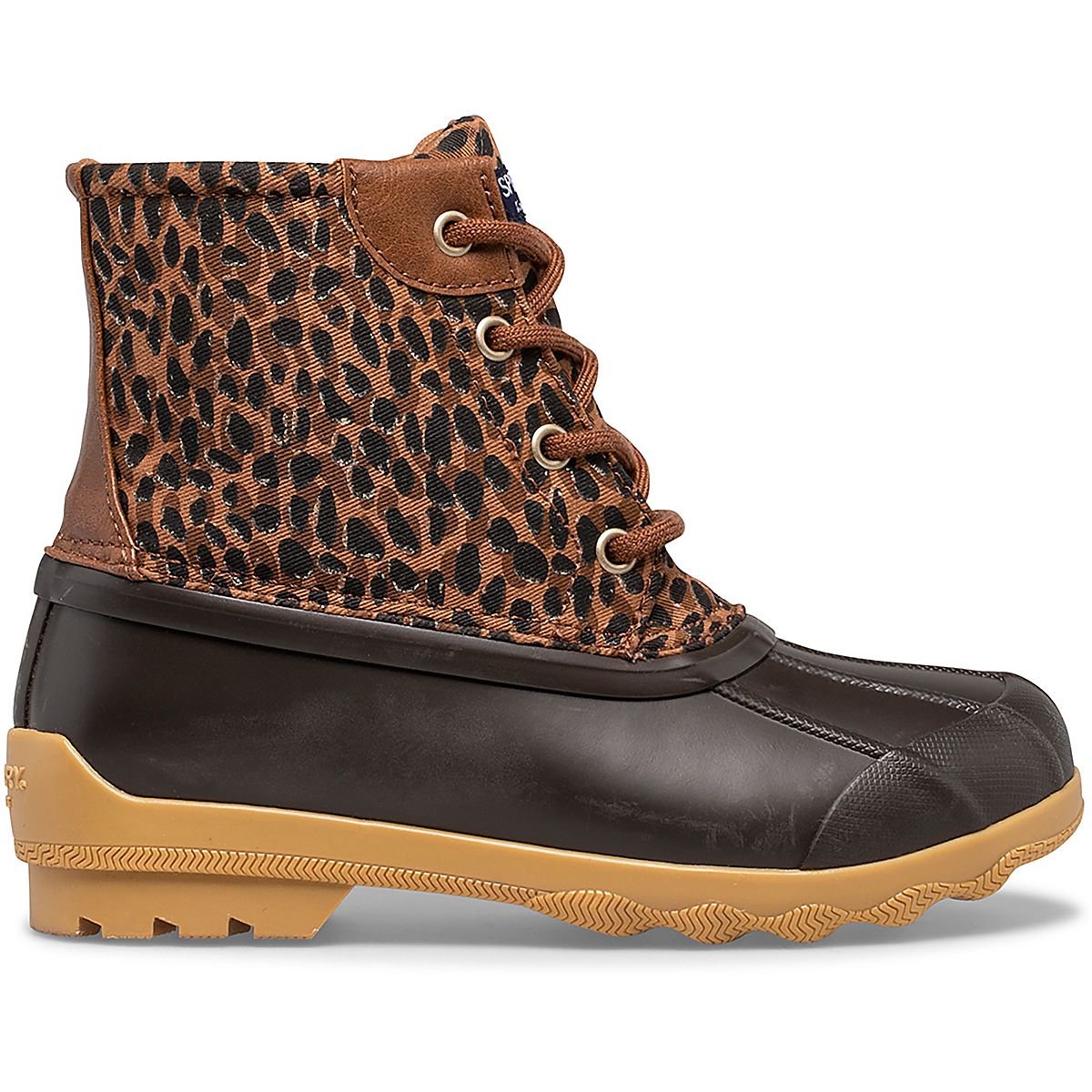 Sperry Girls' Port Animal Print Duck Boots Academy