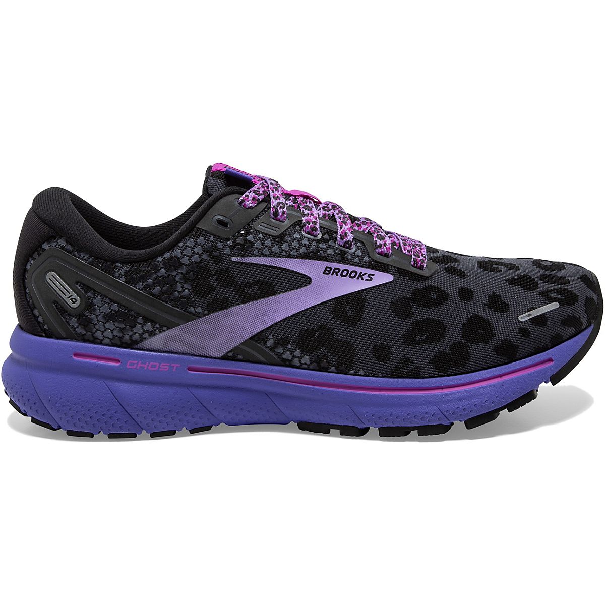 Brooks Women's Ghost 14 Electric Animal Cheetah Running Shoes Academy