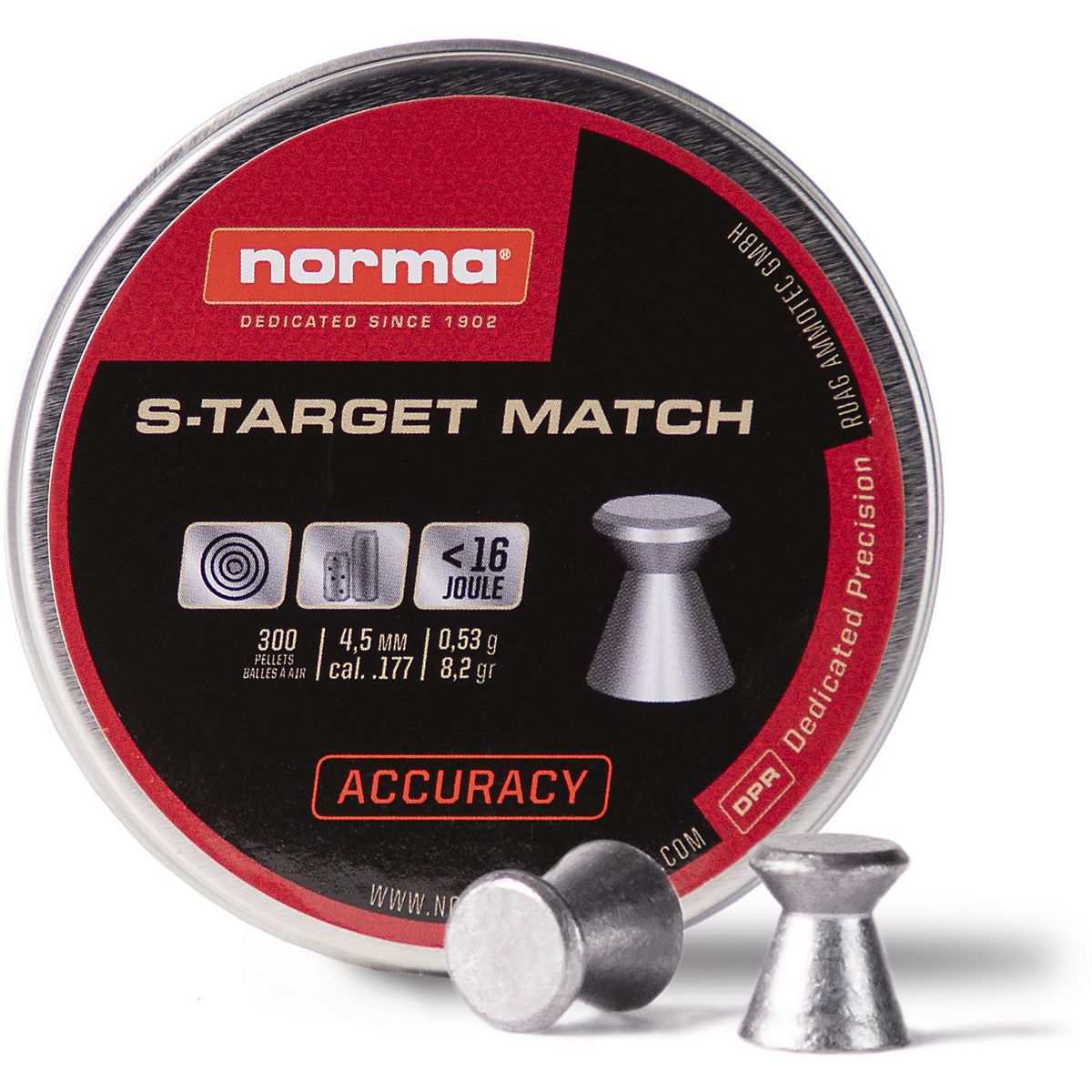 Norma USA STarget Match Blister .22 Air Pistol Pellets Academy