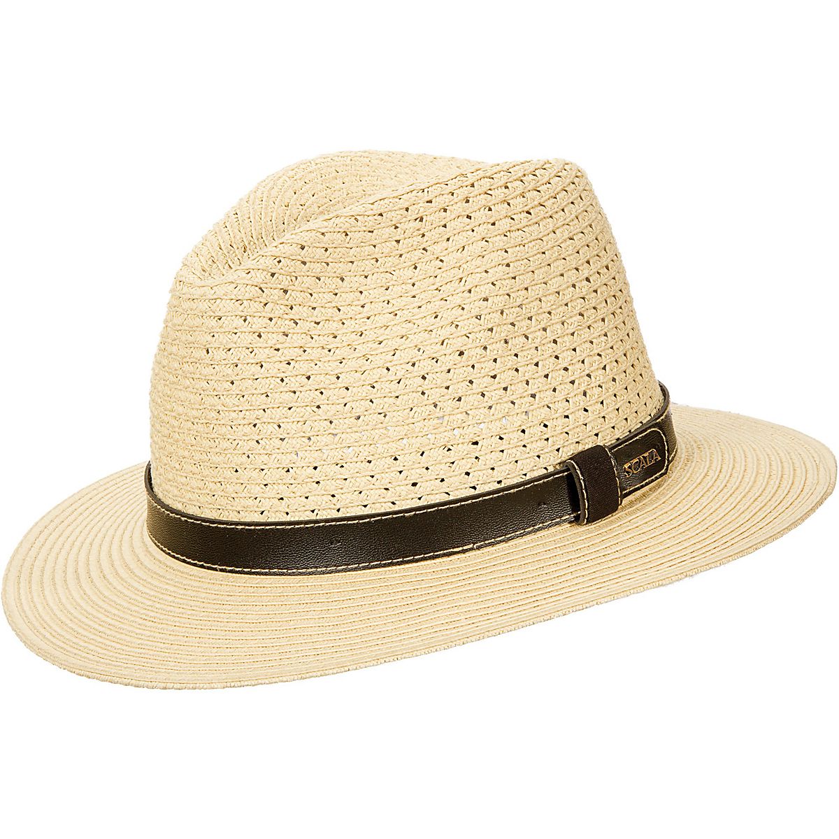 Scala Pronto Men's Vented Paper Braid Safari Hat | Academy