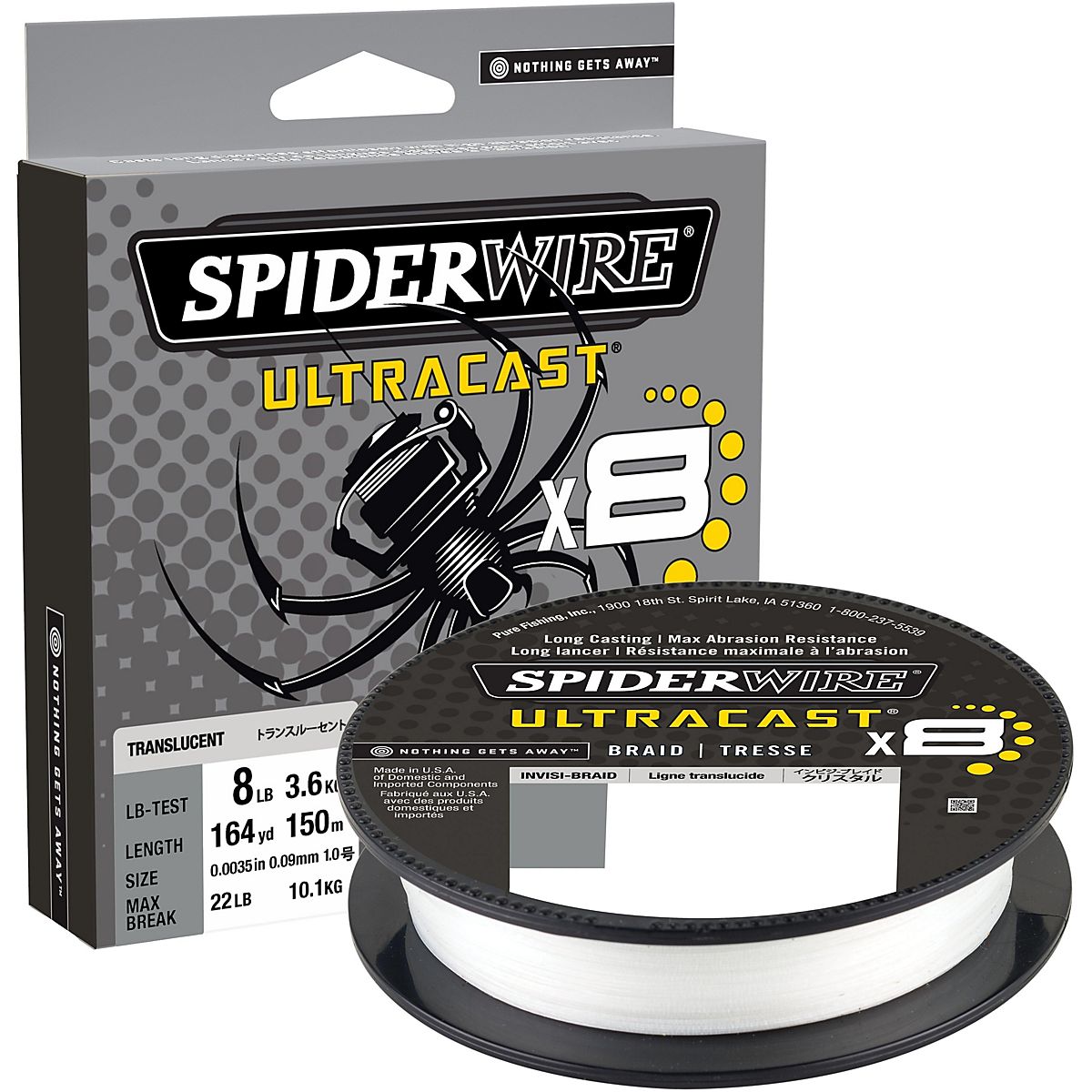 Spiderwire Ultra Braid Invisible 328 yd Fishing Line Academy