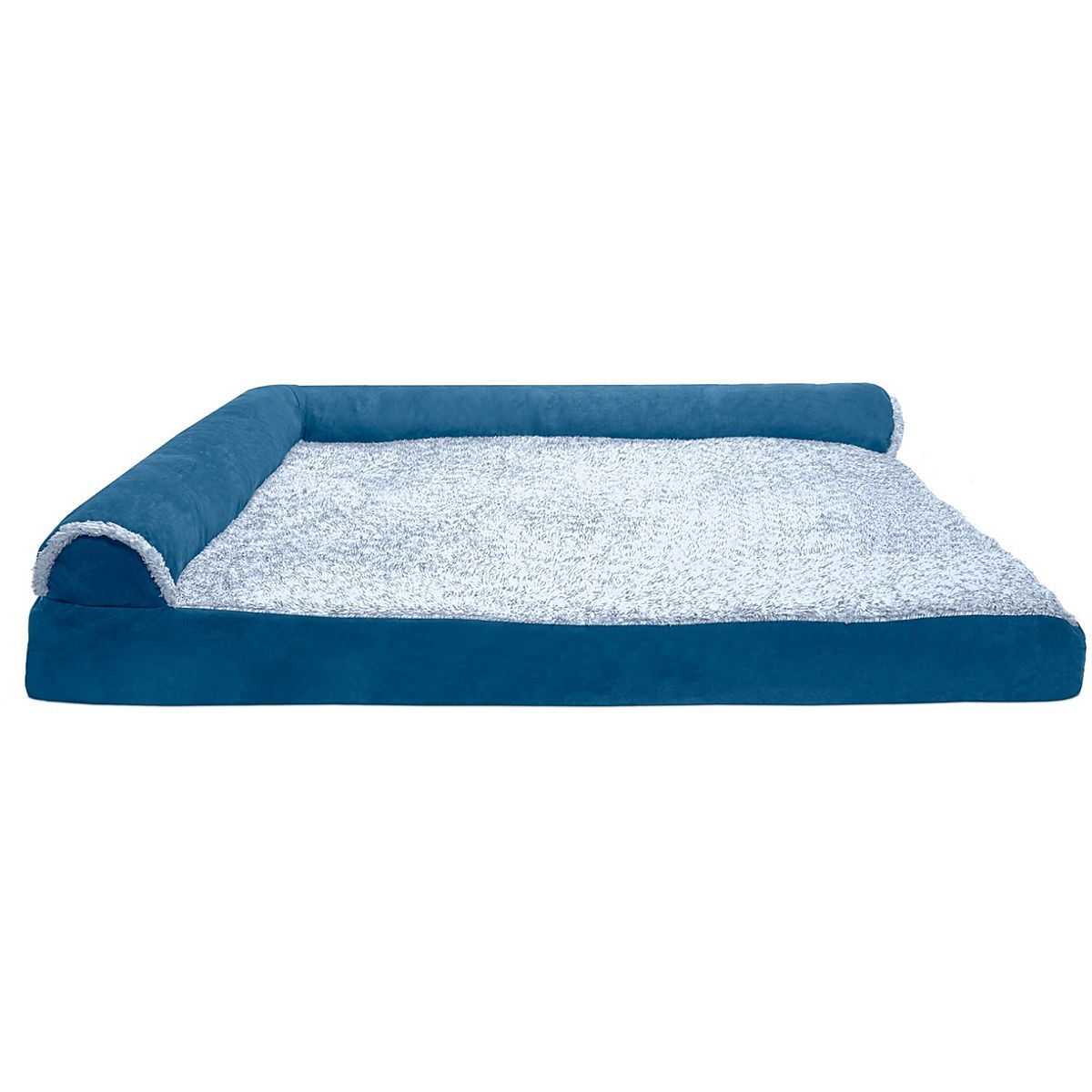 FurHaven Jumbo Plus 2Tone Faux Fur Pet Dog Bed Academy