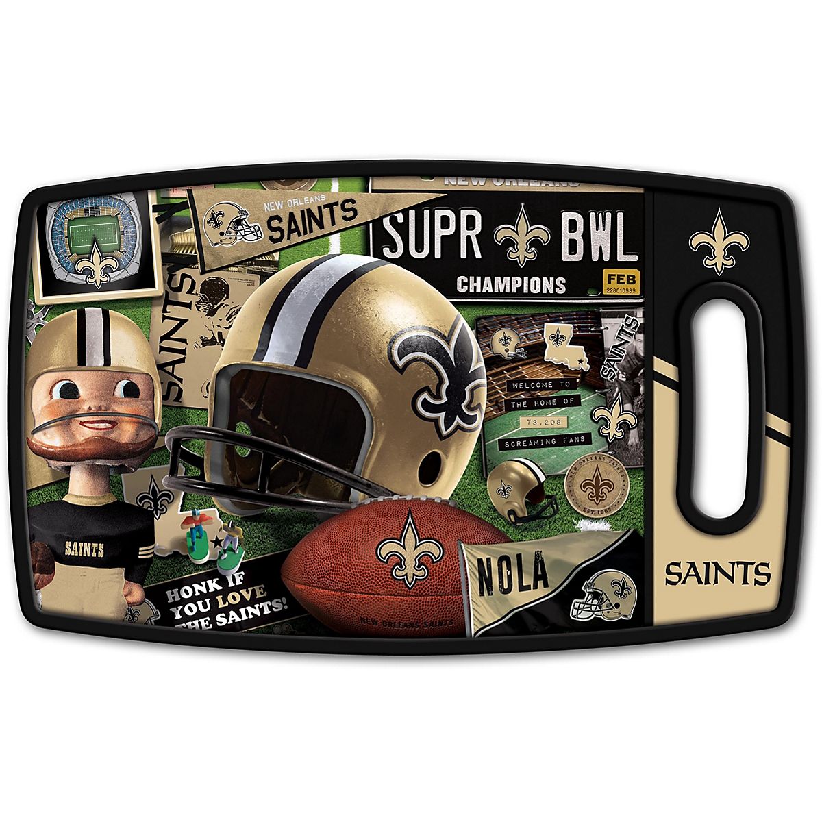 YouTheFan New Orleans Saints Retro Series Cutting Board