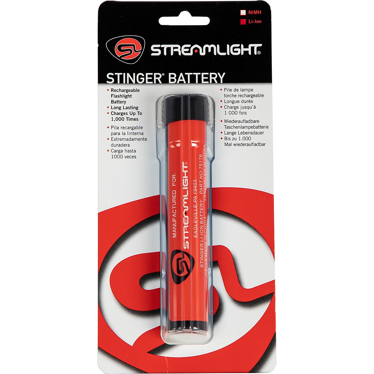 does streamlight flashlight have a rechargeable lithium battery 85175 3V Batteries, 2-Pack Exclusively for Streamlight PolyTac X USB Streamlight White LED Bulb, 1,000
