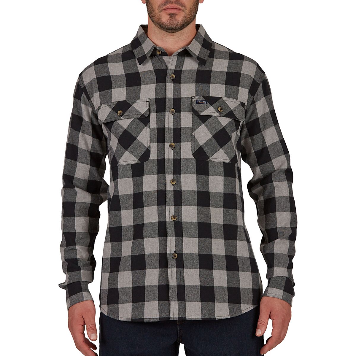 Smiths Workwear Mens Double Brushed Flannel Shirt BEST PRICE GUARANTEE ...