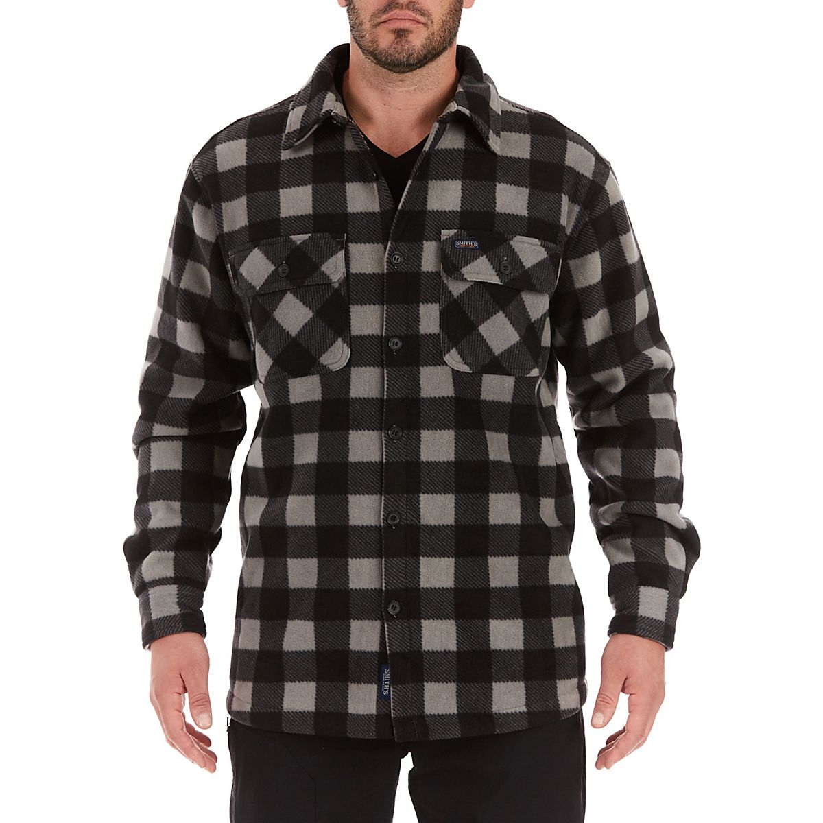 Smith's Workwear Men's Plaid Fleece Shirt Jacket | Academy