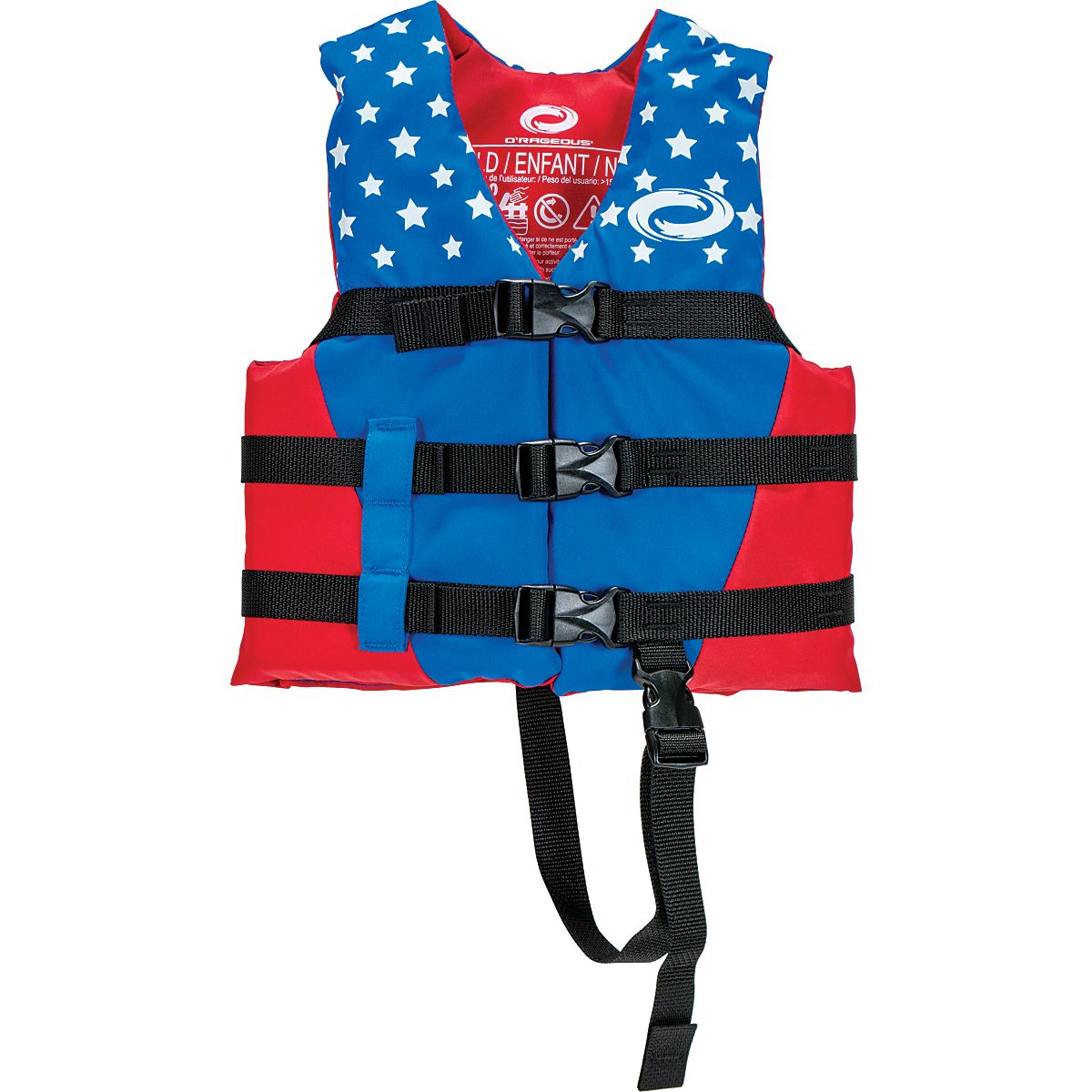 O'Rageous Child Americana Nylon Life Vest Academy