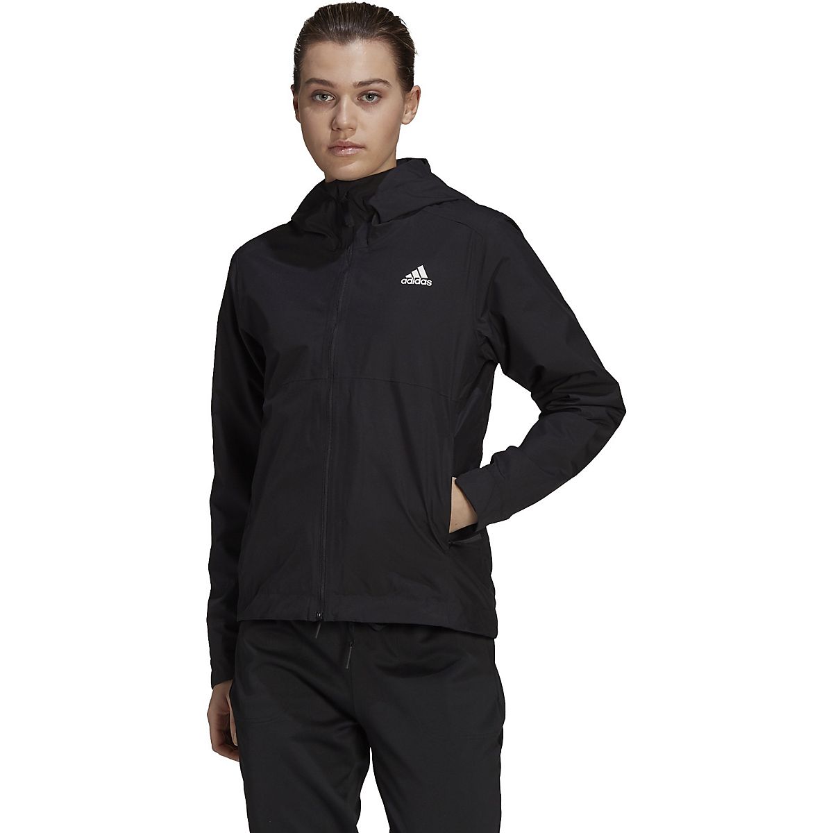 adidas Women's BSC 3-Stripes RAIN.RDY Jacket | Academy