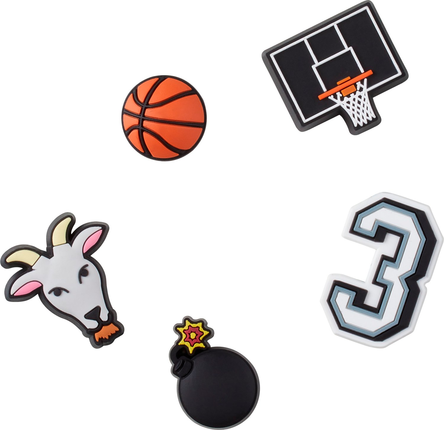 Crocs Basketball Star Jibbitz 5 Pack Academy