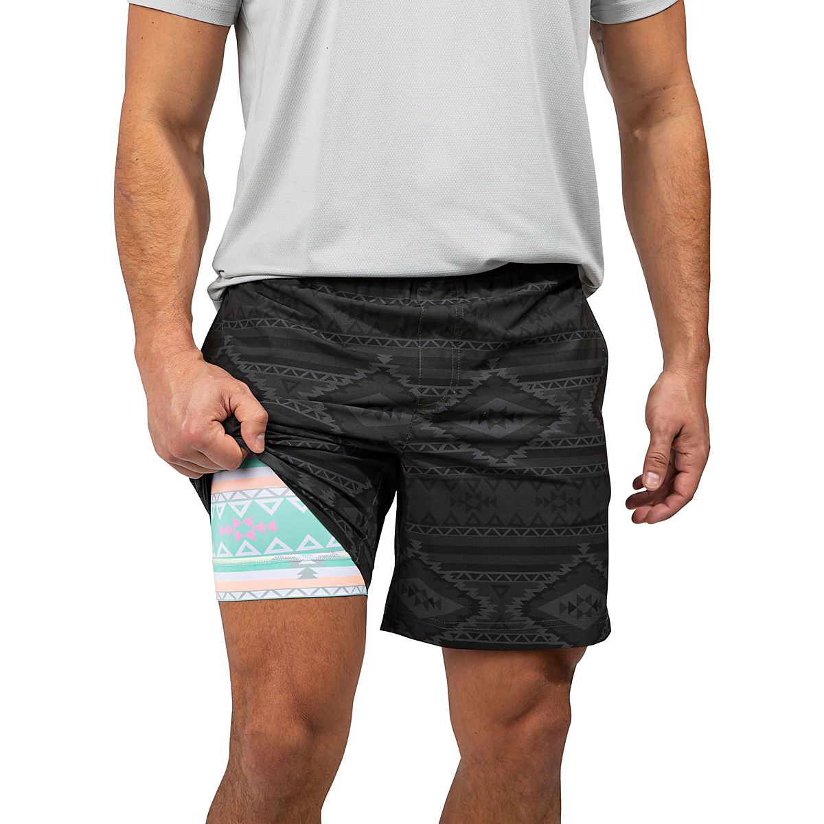 Chubbies Men's Quests Compression Lined Sport Shorts 7 in