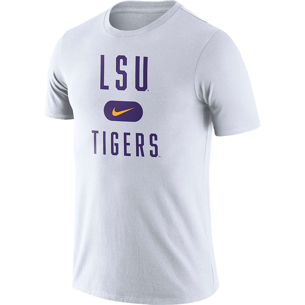 Nike Men's Louisiana State University Basketball Team Arch Short Sleeve ...