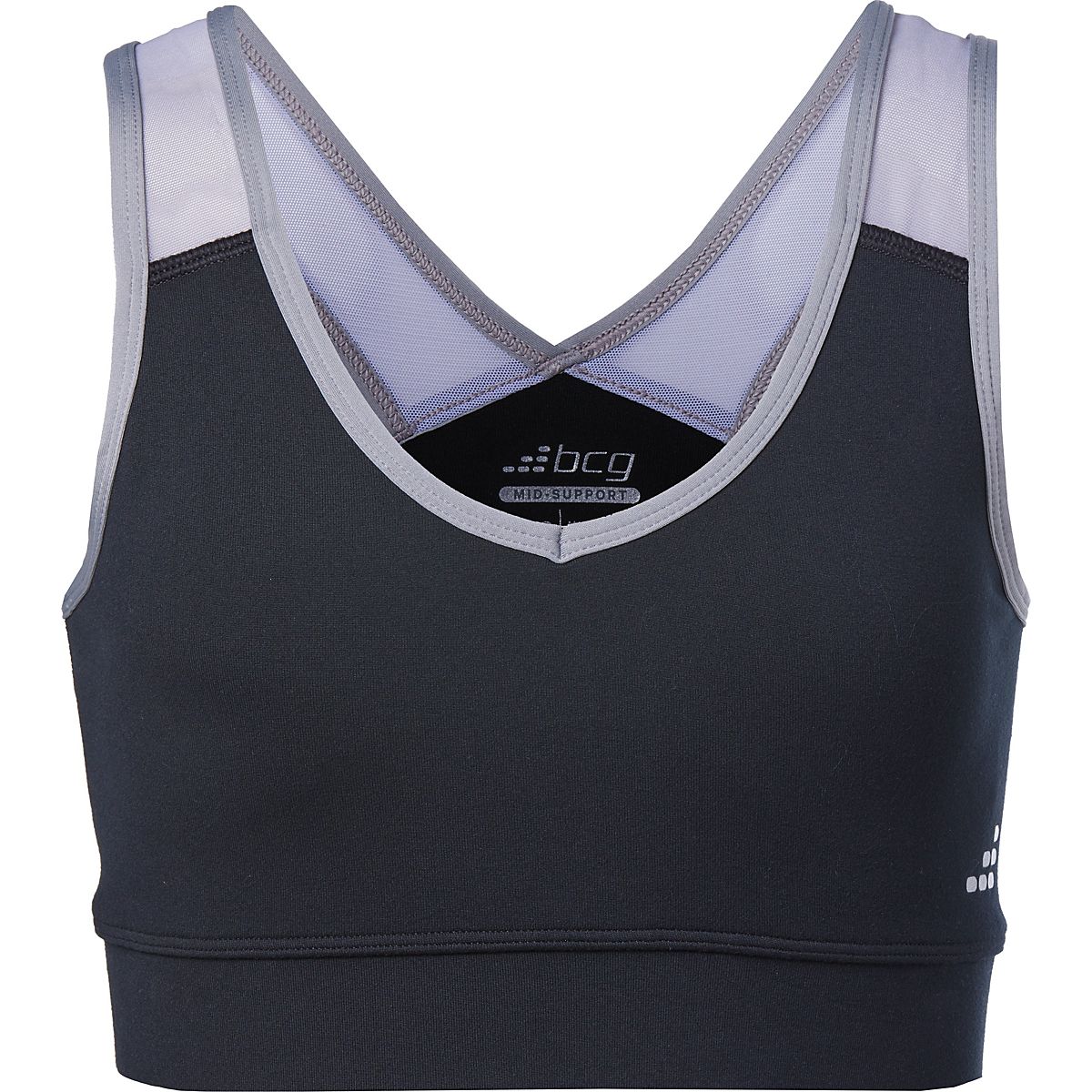 BCG Women's Mid Solid Sports Bra Academy