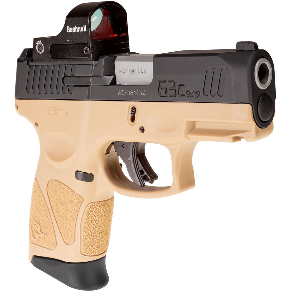 Taurus G3C T.O.R.O. 9mm Tan/Black Centerfire Pistol with Red Dot Academy