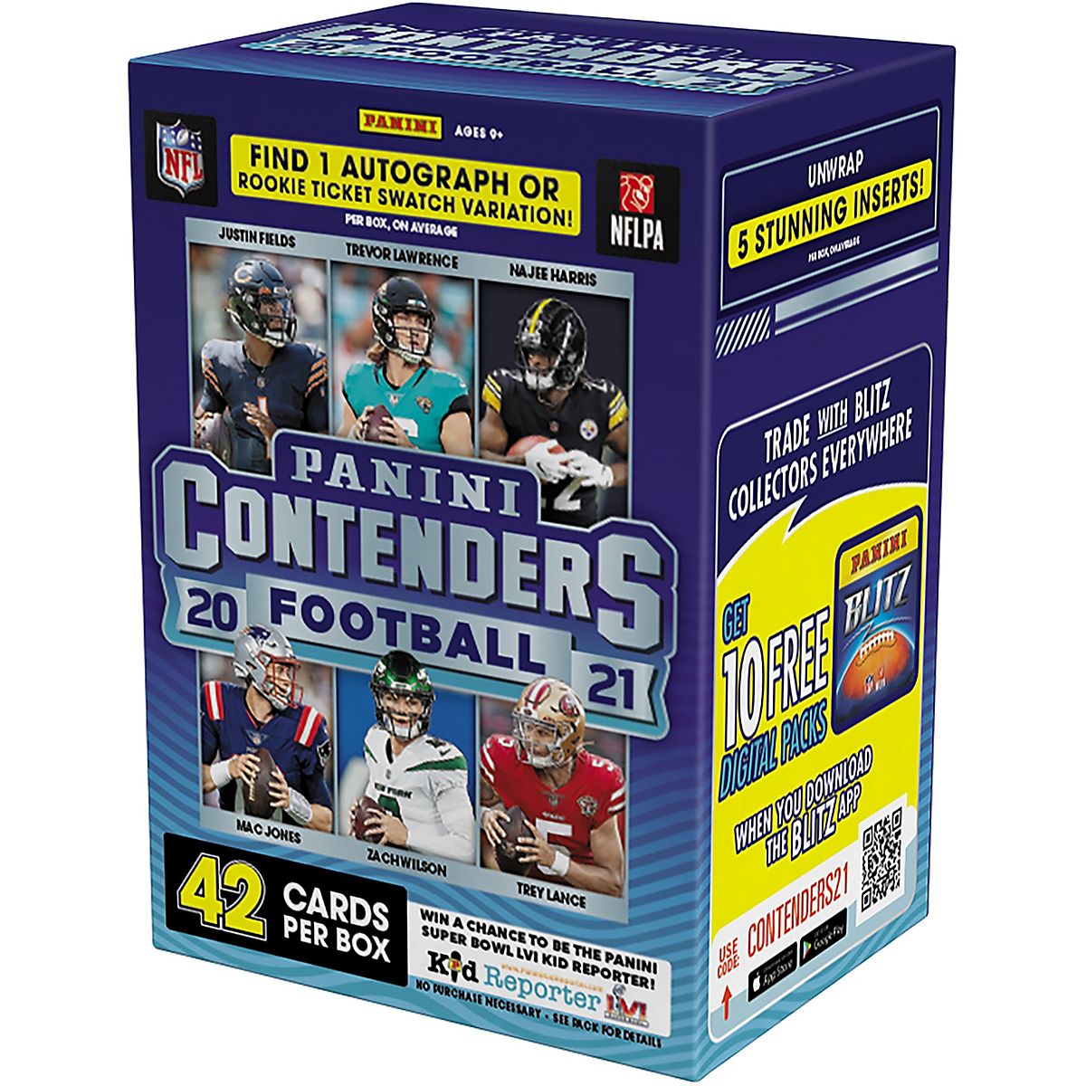 Panini Contenders Football Trading Cards Blaster Box Academy