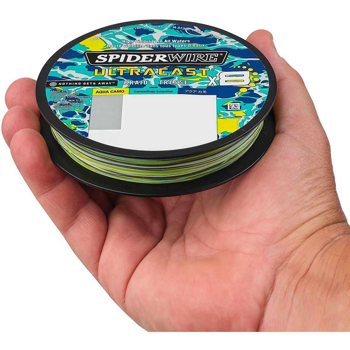 SpiderWire Ultracast Braid Vanish Fluorocarbon Dual Spool, 10lb