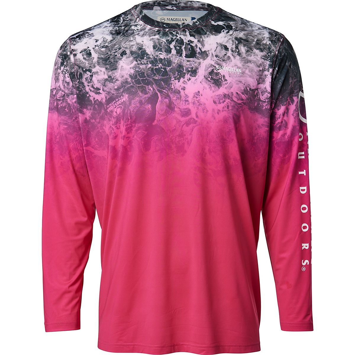 Gold Purple Fade Ombre Long Sleeve Shirts - Basketball Long Sleeved