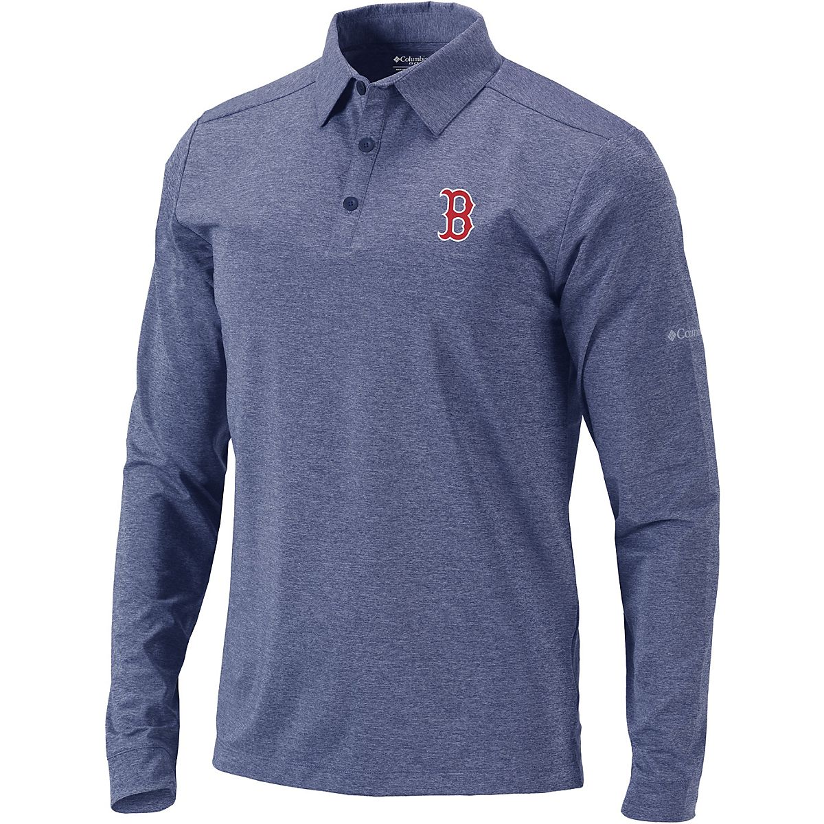 Columbia Sportswear Men's Boston Red Sox Pin High Long Sleeve Polo