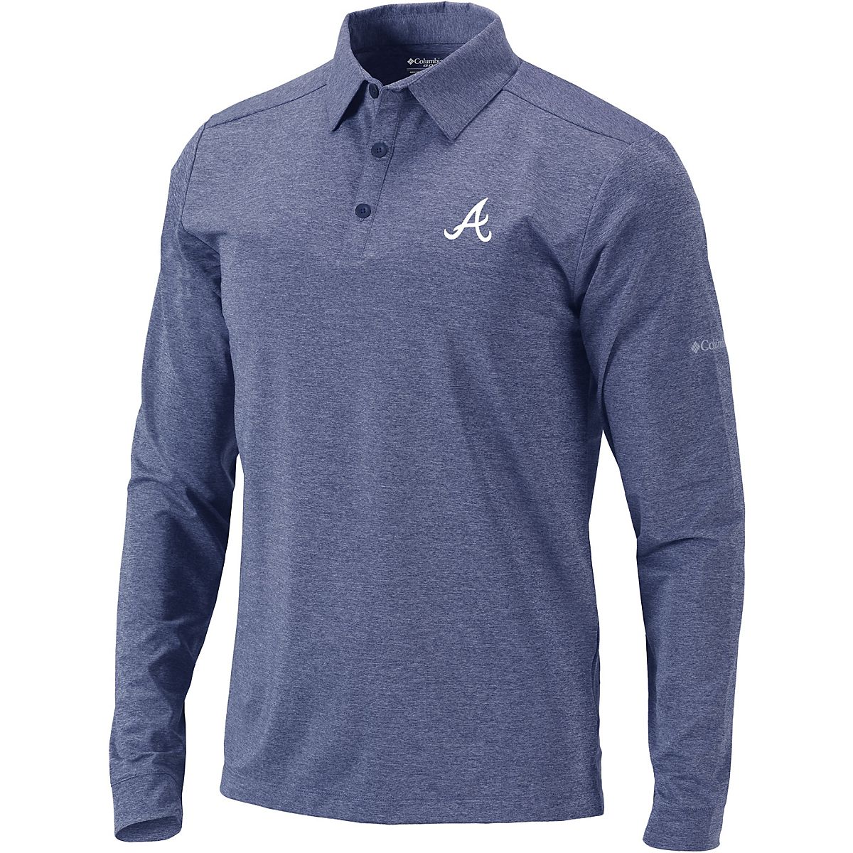 Columbia Sportswear Men's Atlanta Braves Total Control Polo Shirt Navy Blue, Small - MLB Ss/Ls/Sl/Mck Tees at Academy Sports