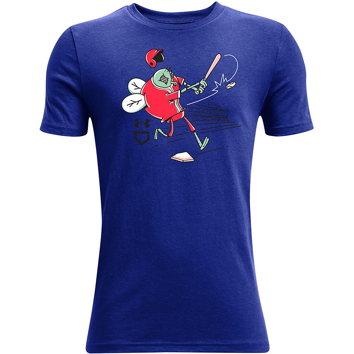Under Armour Boys' Baseball Fly Short Sleeve Tshirt Academy