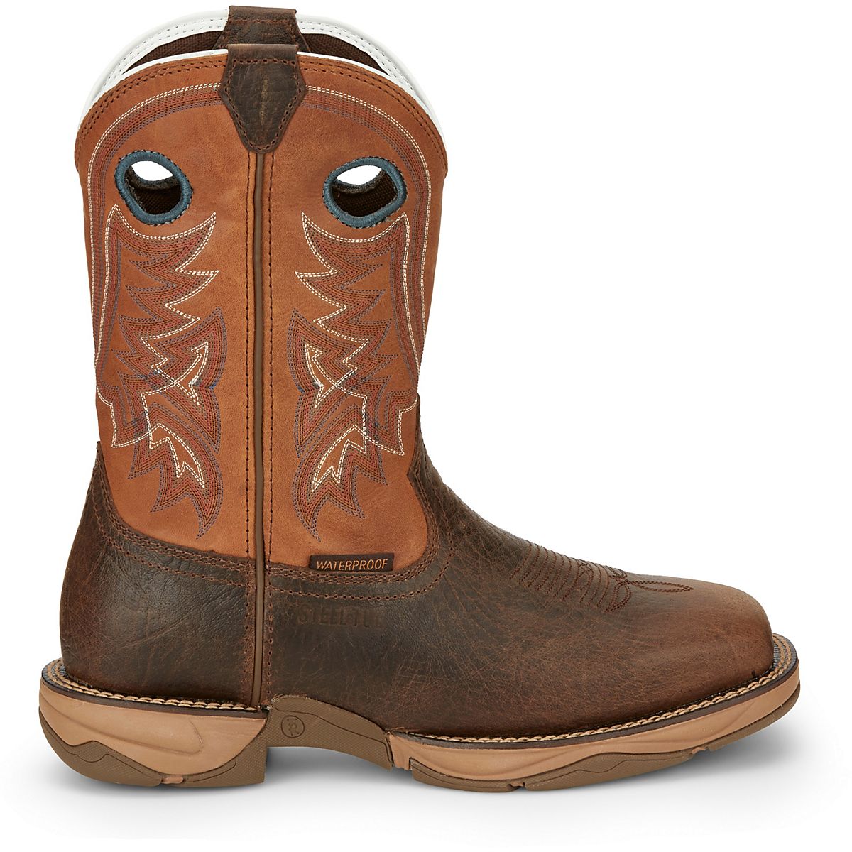 Tony Lama Men’s 11 in Waterproof Wide Square Steel Toe Lopez Work Boots