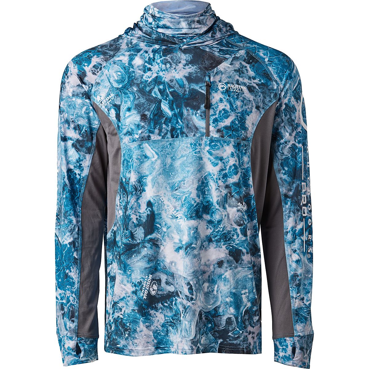 Mossy Oak Elements Women's Fishing Shirt Teal Cool Core Long