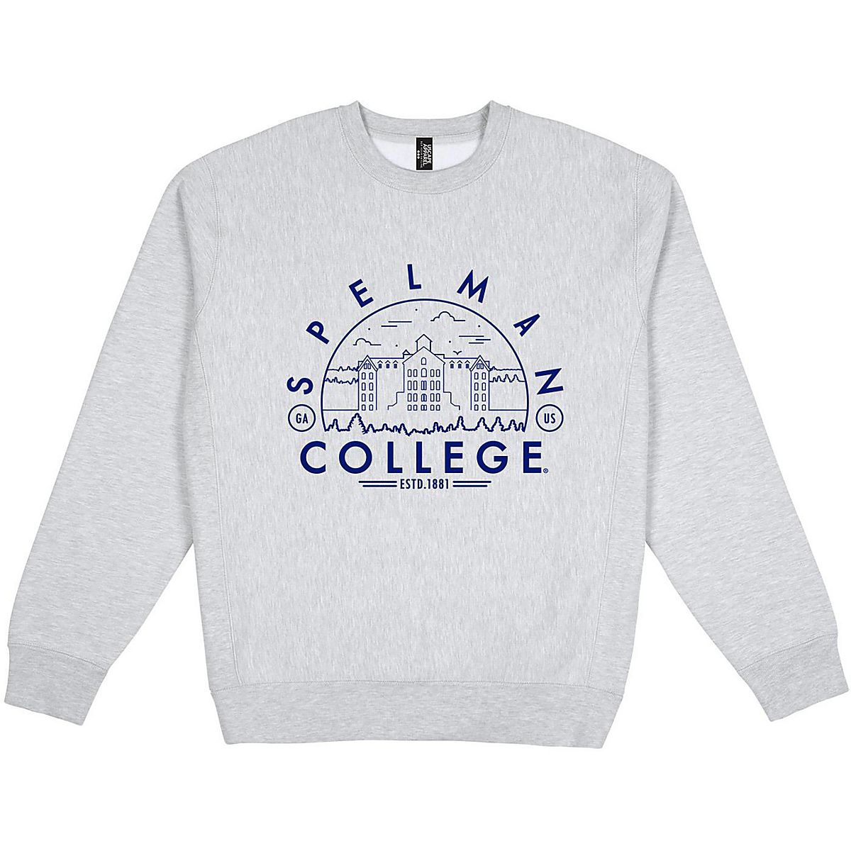 Uscape Apparel Mens Spelman College Premium Heavyweight Fleece Crew Sweatshirt | Academy