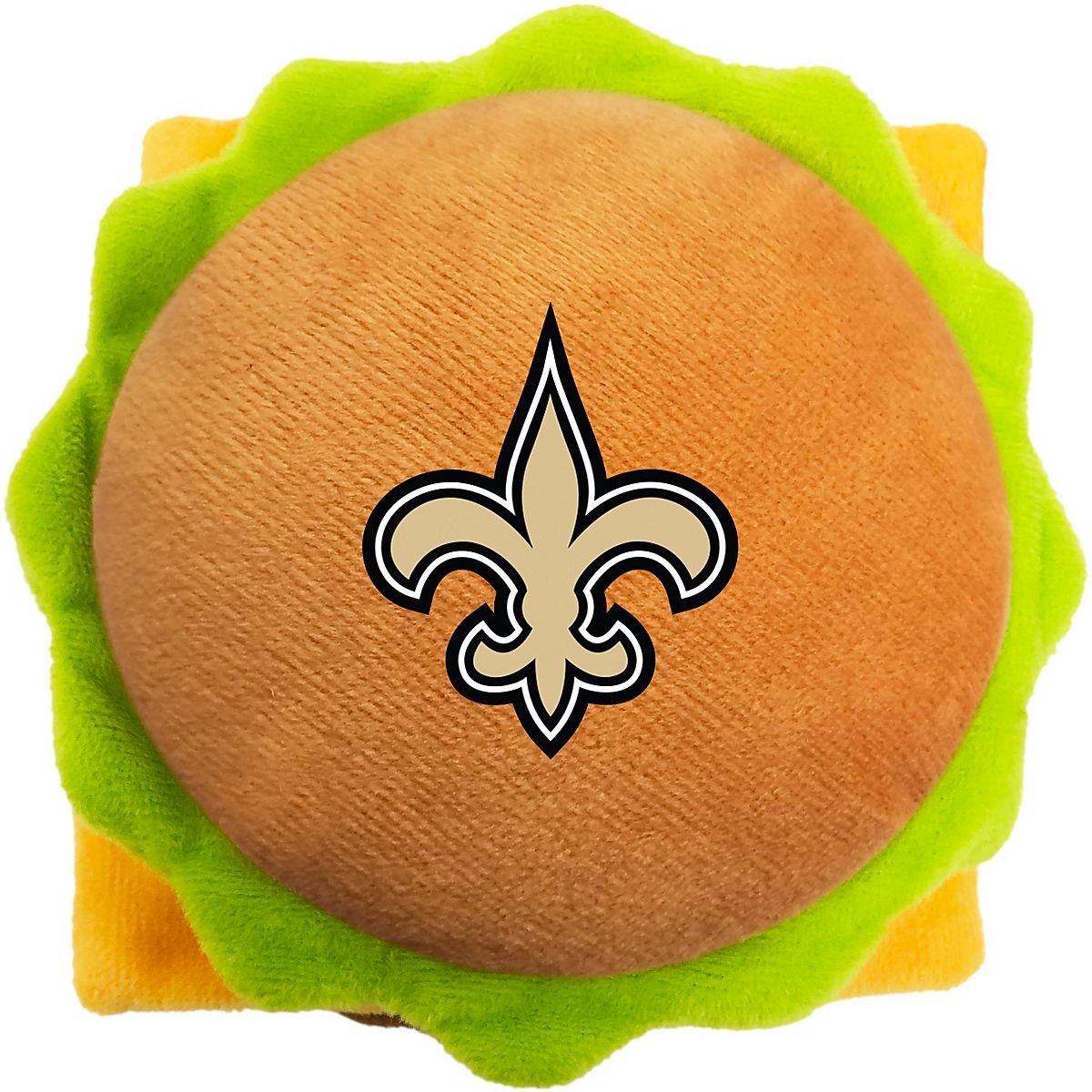 Pets First New Orleans Saints Hamburger Dog Toy Academy