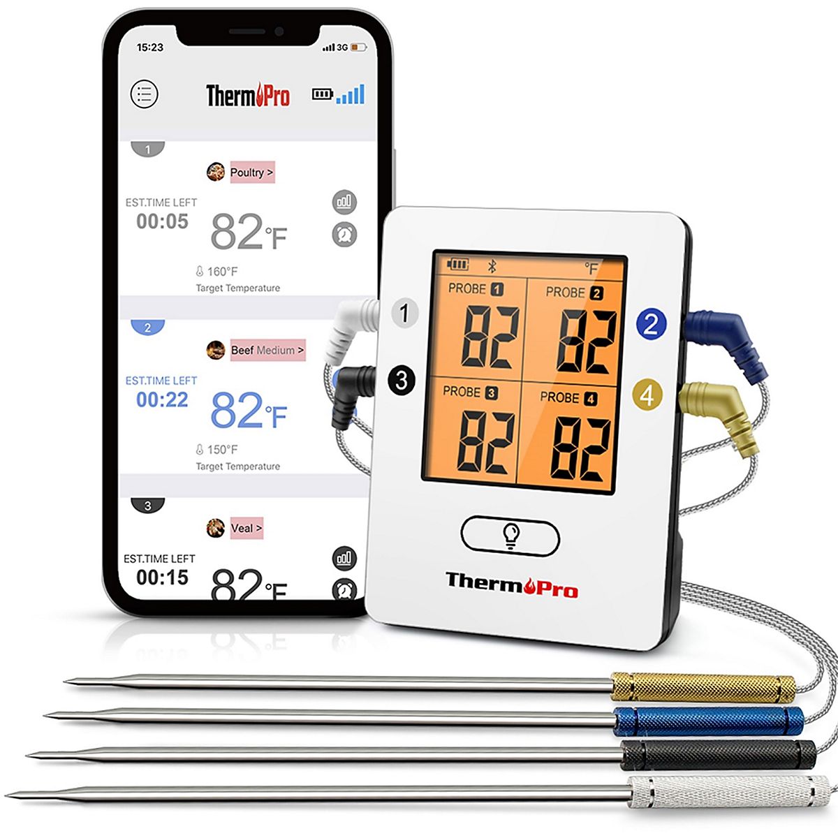 ThermoPro TP25 Smart 500 ft Wireless Meat Thermometer Academy
