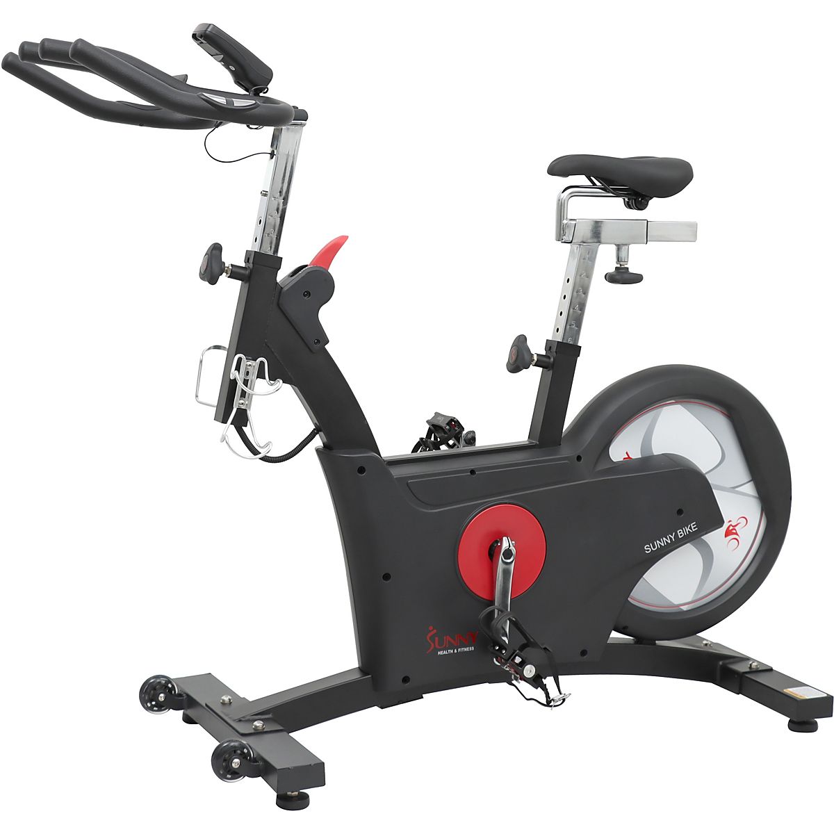 Sunny Health Fitness Kinetic Flywheel Indoor Cycling Bike Academy