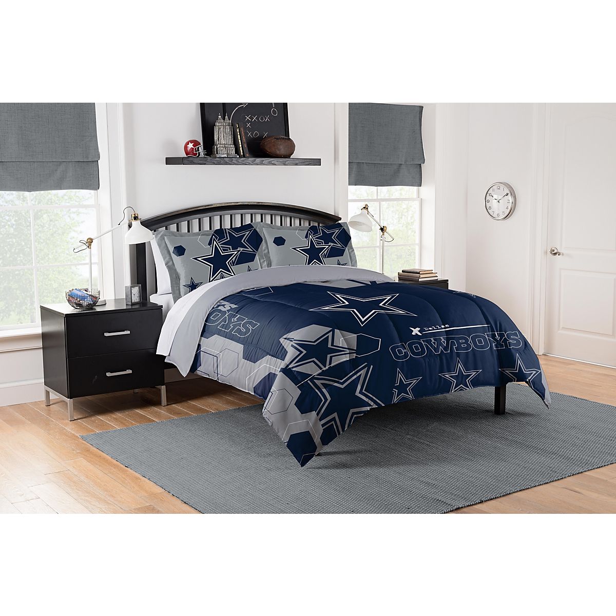 Northwest Dallas Cowboys Hexagon Full/Queen Comforter Set Academy