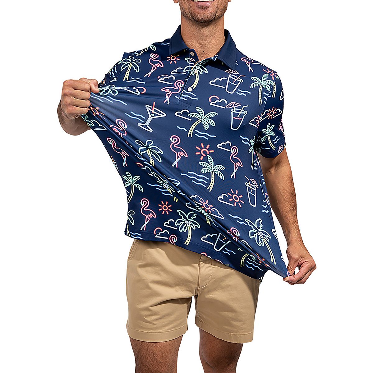 Chubbies The Dark Flamingo Polo