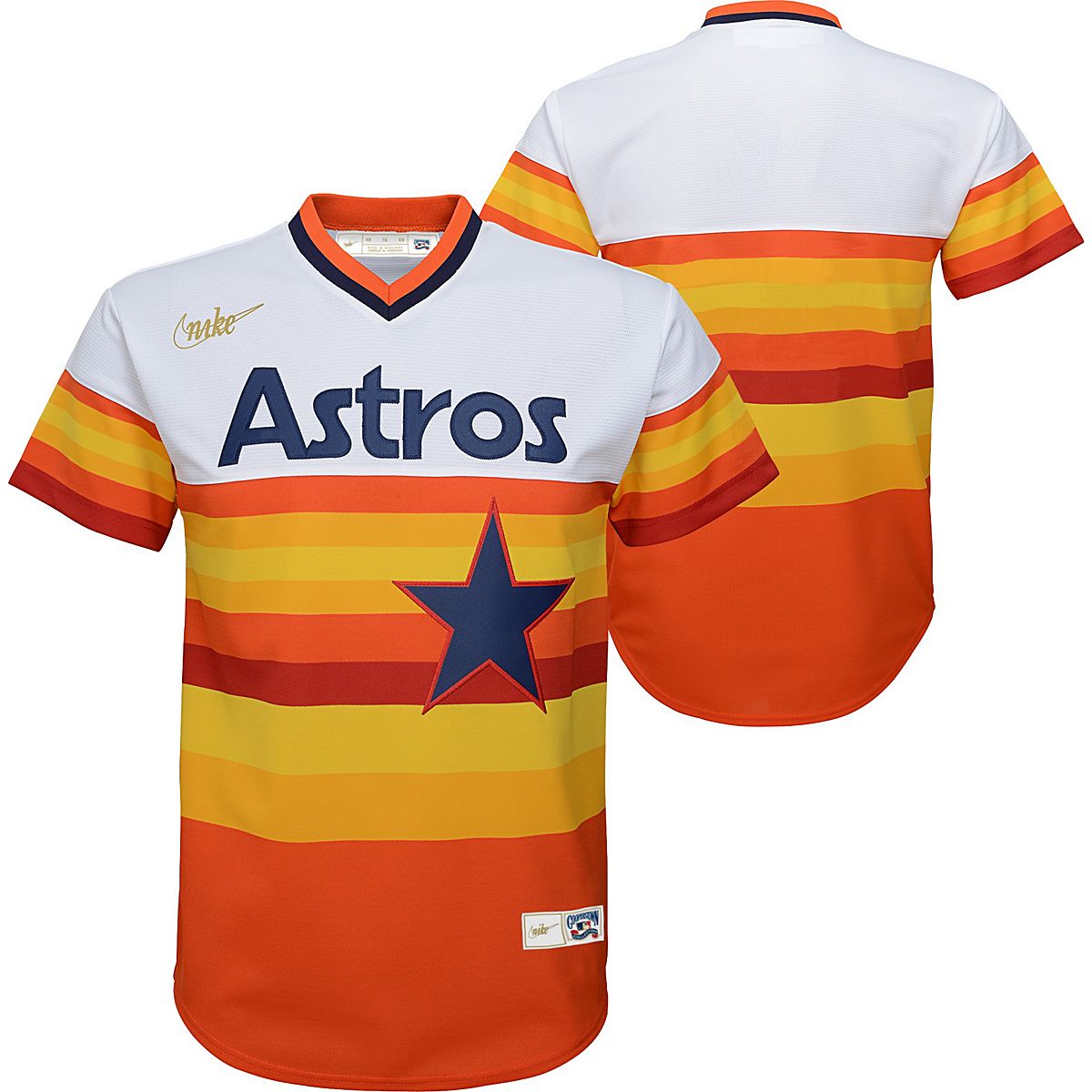 Men's Orange Houston Astros Big & Tall Replica Team Jersey