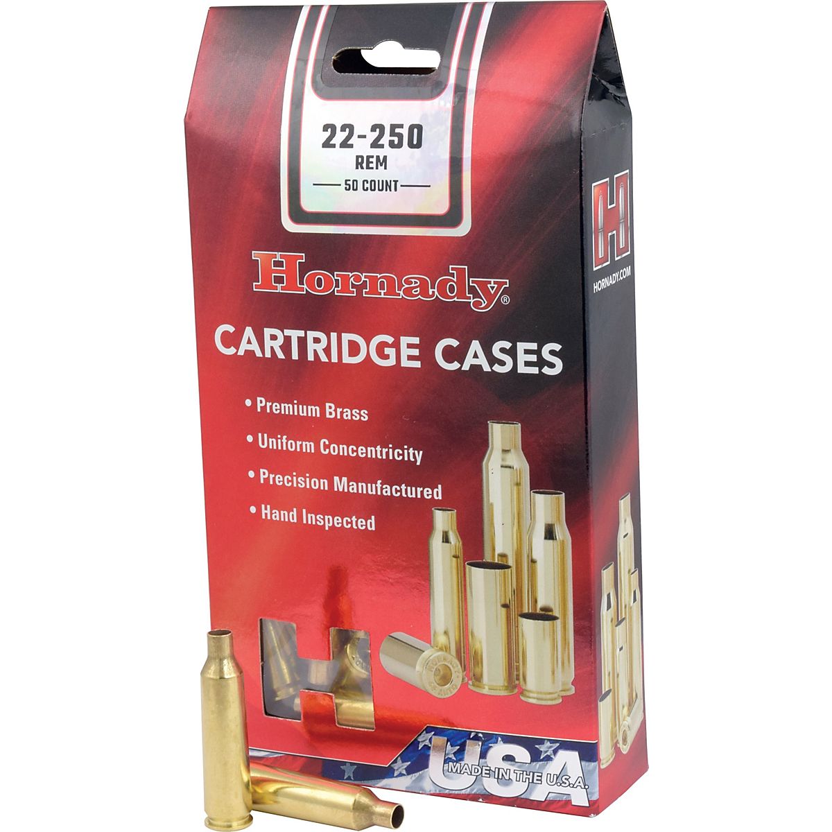 Hornady Unprimed .22-250 Remington Cartridge Cases