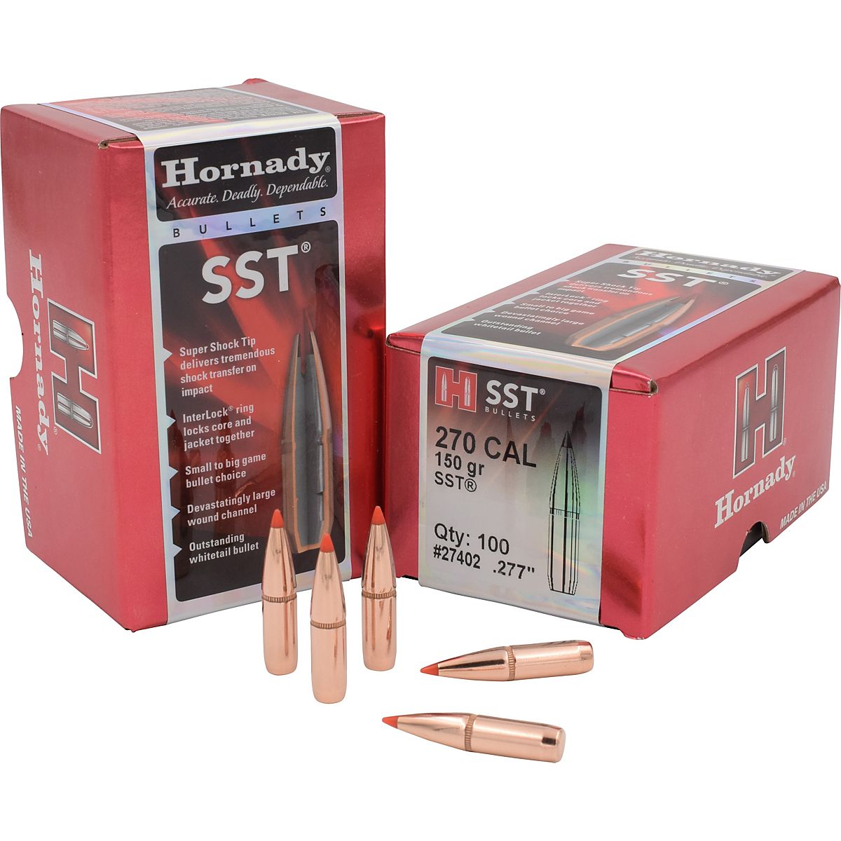 Hornady sst 270 win 277 150 grain rifle reloading bullets 100 rounds
