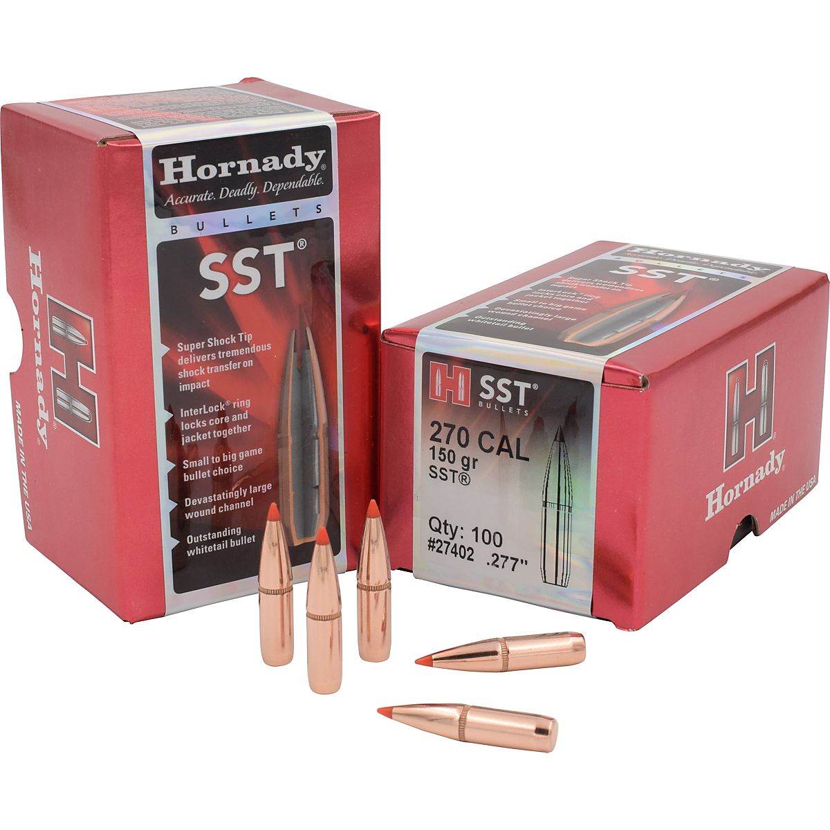 Hornady Sst 270 Win .277 150-grain Rifle Reloading Bullets - 100-rounds 