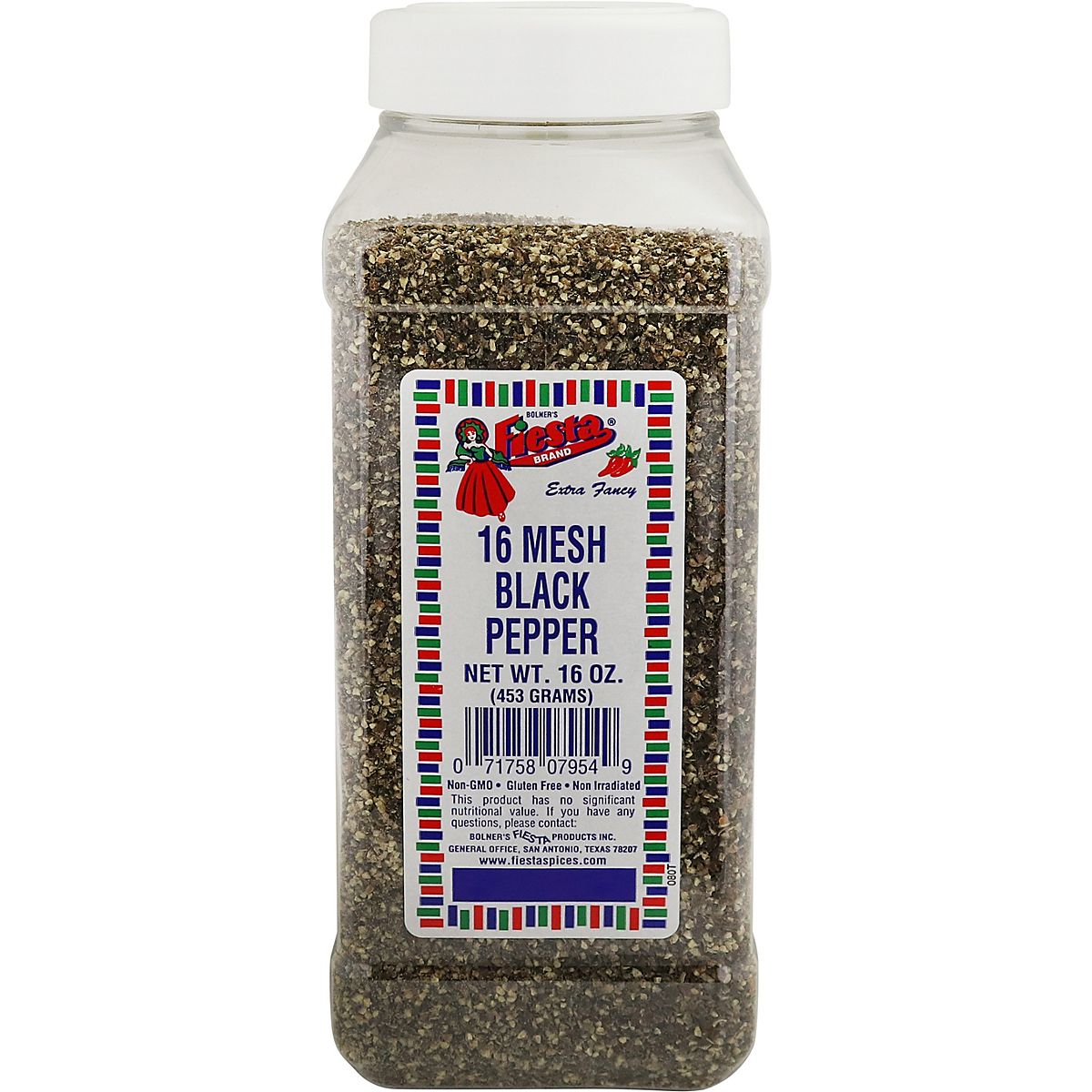 Bolner Fiesta 16 Mesh 16 oz BBQ Black Pepper Academy