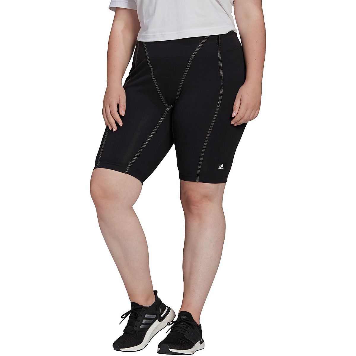 Adidas plus size biker shorts hot sale