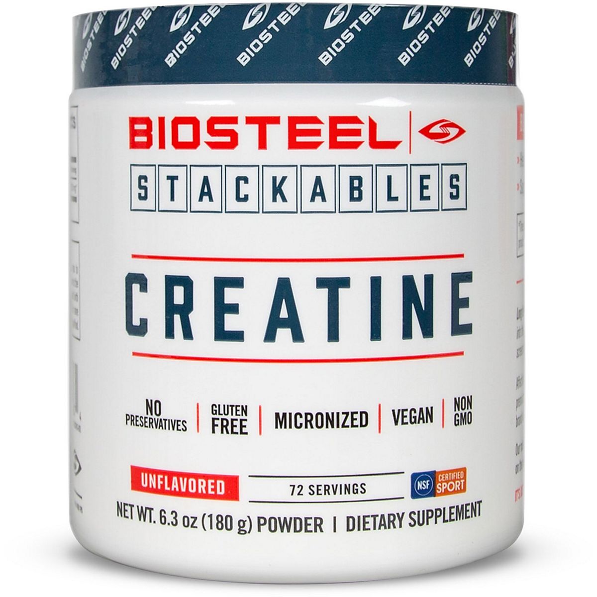 BioSteel Unflavored Micronized Creatine 72Servings Academy