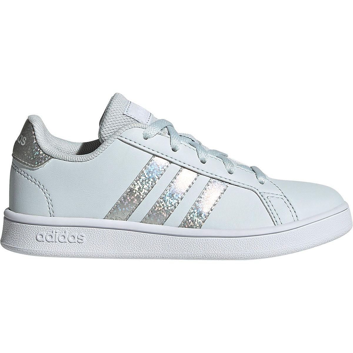 adidas Girls' Grand Court Metallic Shoes Academy