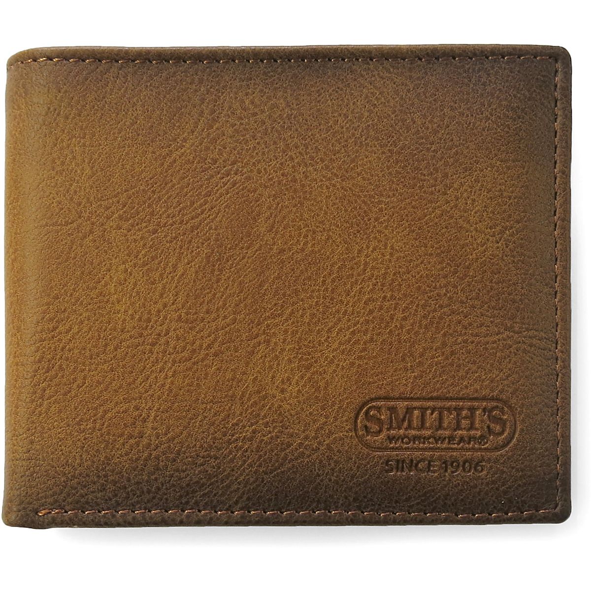 Smith's Workwear Men's RFID Flip ID Passcase Embossed Logo Wallet Academy