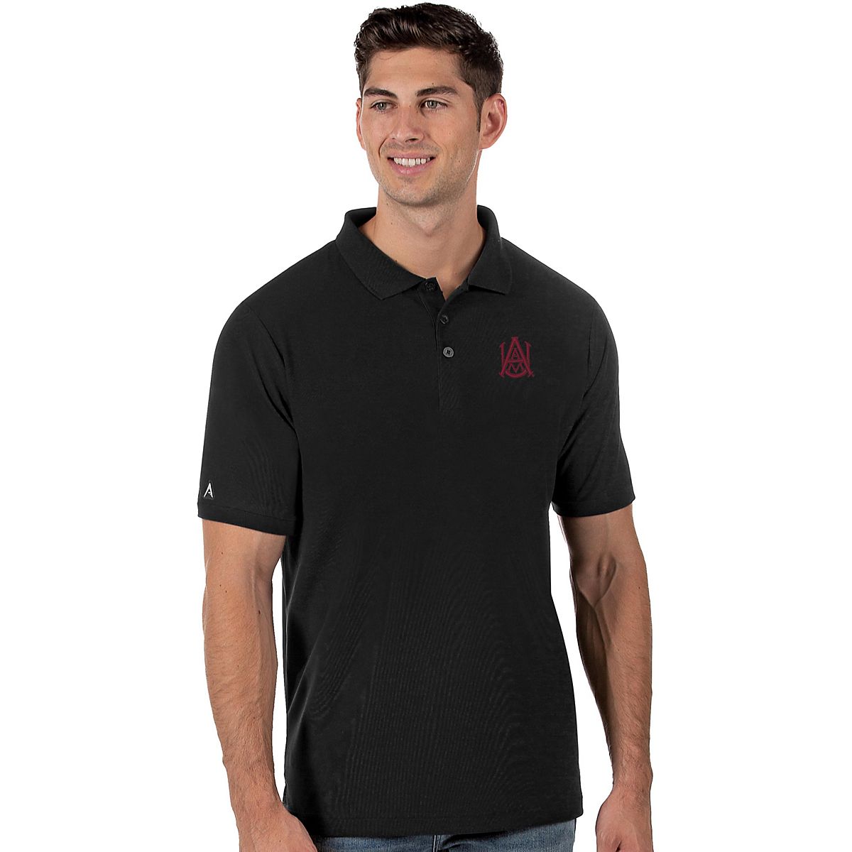 Antigua Men's Alabama A&M University Legacy Pique Polo Shirt Academy
