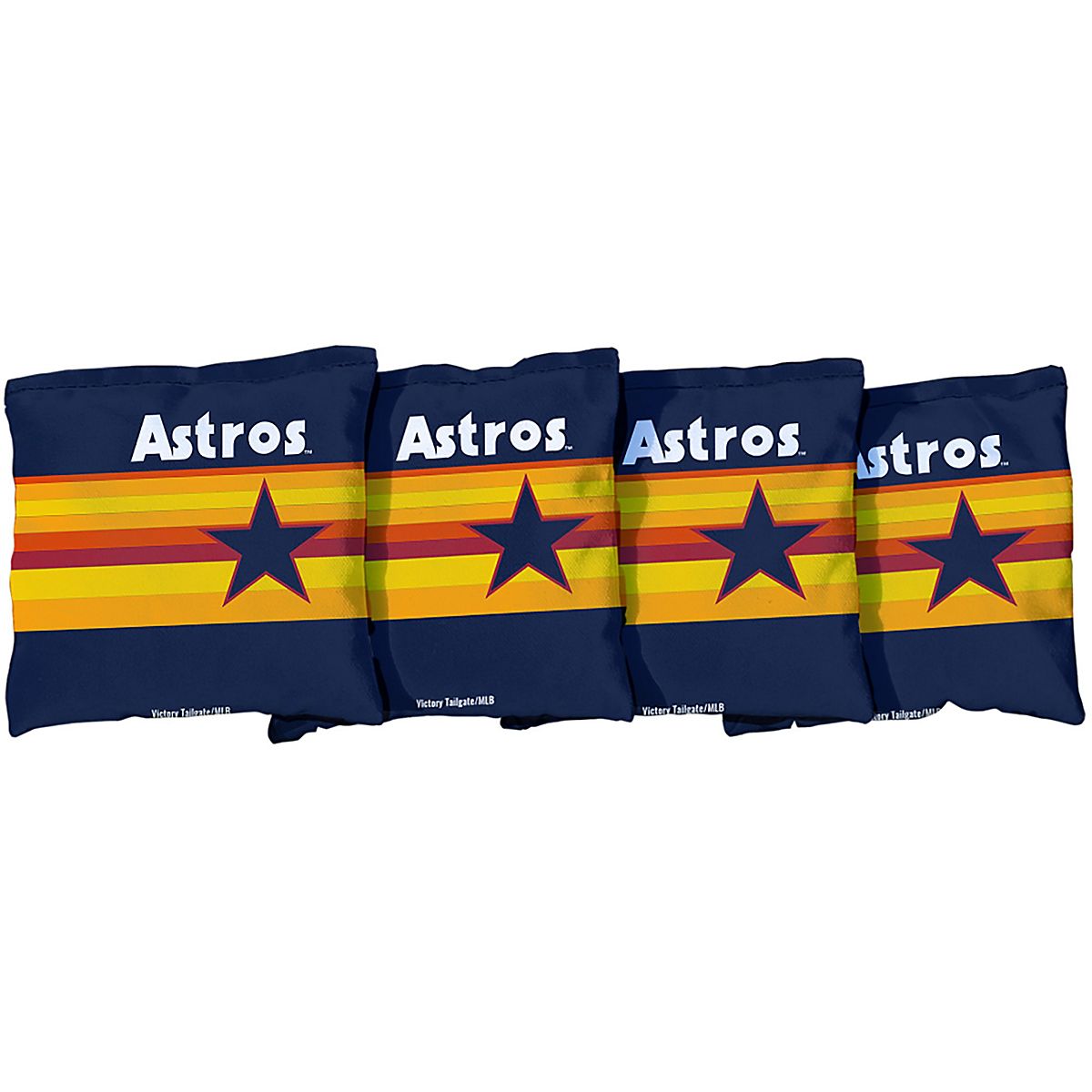 Victory Tailgate Houston Astros Tequila Sunrise Bean Bags 4-Pack