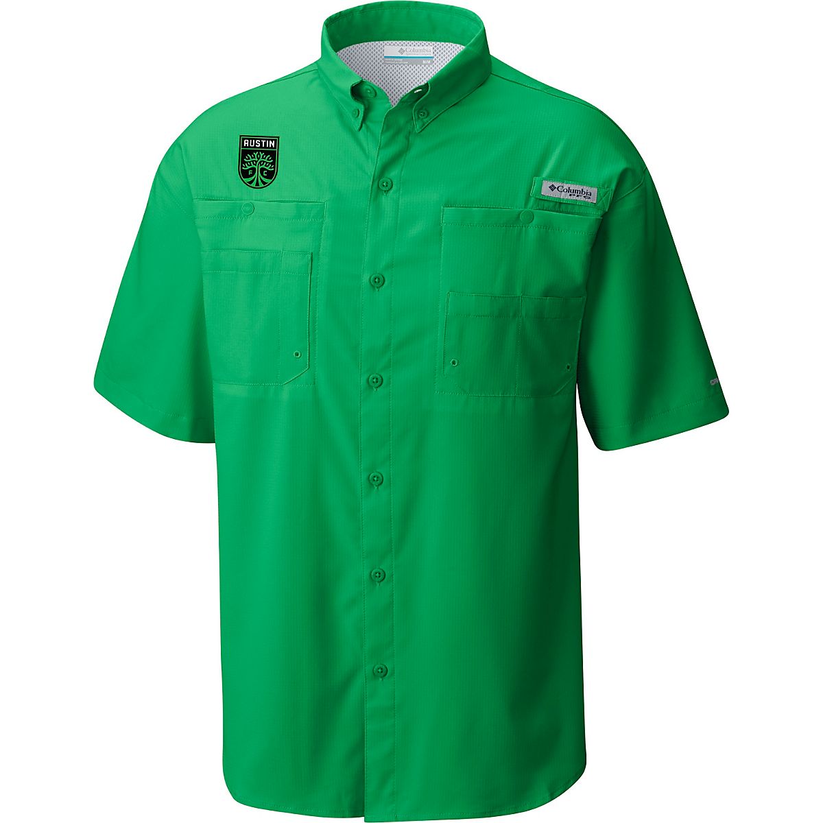 Columbia Men's Green Oakland Athletics Americana Tamiami Omni-Shade  Button-Down Shirt