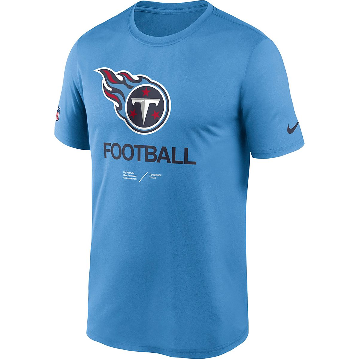 Nike Men's Tennessee Titans Dri-FIT Team Issue Legend Short Sleeve T ...