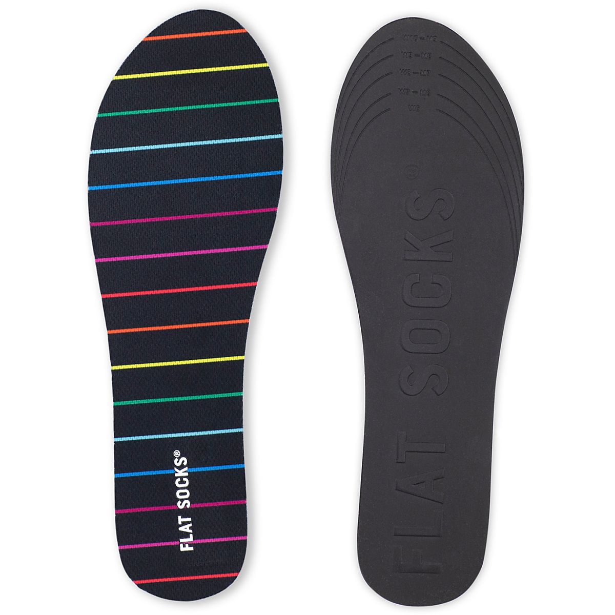 Flat Socks Adults’ No Sock Insoles Academy