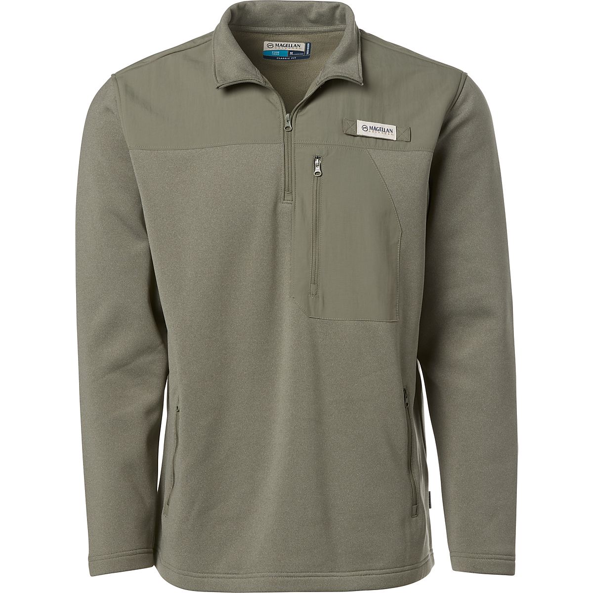 Magellan Outdoors Men’s FishGear Overcast Fleece Long Sleeve 1/4 Zip